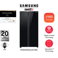 [Metal Cooling] Samsung 680L Inverter Side by Side Refrigerator | RS62R50312C RS62R5031SL Fridge Pet