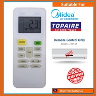 Midea / Topaire Replacement For Midea Topaire Air Cond Aircond Air Conditioner Remote Control AC Remote Control RG-52