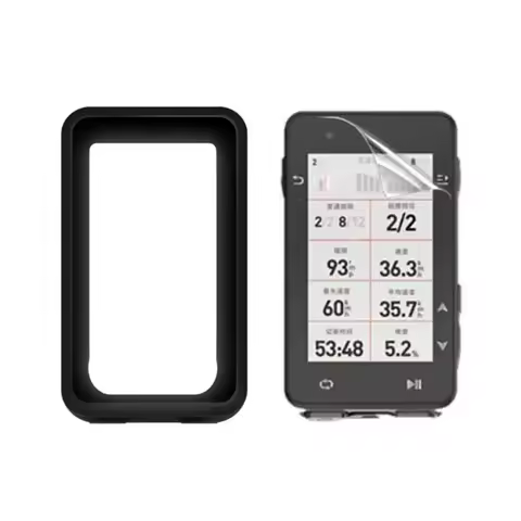 Silicone Soft Edge Shell Protective Case Screen Protector Film Cover For iGPSPORT iGS630S iGS630 Bik
