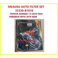 MEAUSU AUTO FILTER SET 35330-B1010 - TOYOTA AVANZA 1.5 2016 F654 -PERODUA MYVI 2018 NEW