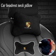 Porsche Car Seat Headrest Pillow Logo Creative Neck Pillow Seat Safety Pillow For Porsche Cayenne 91