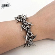 [BT] Punk Grunge Ro Rivet Bracelet Cool Niche Bracelet Goth Charm Jewelry Hip Hop Accessories YSA