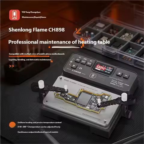 YCS CH898 Divine Dragon Flame Heating Station 40-260°C for Mobile Phone Repair Motherboard PCB Chips