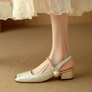 elle heels Chinese high heels Gaya peri Cina baru memakai sandal Baotou wanita 2025 musim panas baru