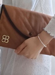 Vintage Balenciaga Monogram Clutch Bag