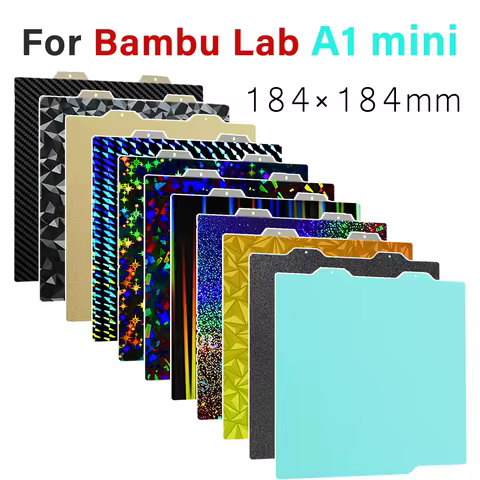 For Bambu Lab A1 Mini Build Plate Double Sided H1H PEY PEO PET PEI Bed Spring Steel Sheet Pei Sheet 