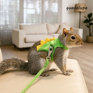 GUADALUPE Pet Harness Leash, Cartoon Ferret Vest Harness