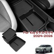 Interior For Kia EV3/EV4 2024 2025 2026 Car Central Armrest Organizer Storage Box Content Center Con