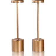 Moss & Stone 2 Pack LED Cordless Portable Table Lamp, USB Cordless Desk Lamp, 3000mAh Rechargeable T