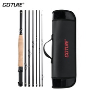 GOTURE PODERฟิชชิ่งฟลาย คันเบ็ดตกปลาพร้อมกระเป๋า 4 ท่อน 2.7 เมตร