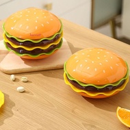 HARRIETT Cartoon Burger Seasoning Dish Set, Stackable 7/5-Layer Spit Bone Dish, Unique Creative Spac