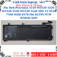 Pin laptop Dell Precision 5510 M5510 5520 M5520 5530 M5530 5540 Dell XPS 15 9550 7590 9560 9570 Pin 