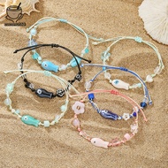 Coconut Evil eye mix evil eye fish bracelet mixed with ceramic fish - evil eye mix evil eye fish, gr