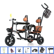 Children's Tricycle Pedal Bicycle Children's Tricycle Bicycle Double Tricycle Can Sit and Ride Men and Women