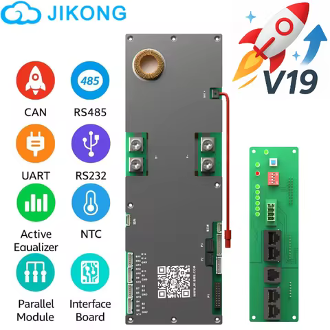 JKBMS lifepo4 48v 200A bms 8S-16S active balancing home energy storage BMS JIKONG inverter BMS for l