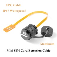 IP67 Waterproof Mini SIM Card Extension Cable 2FF Panel Mount Male to Female Flex Extender FPC Cable