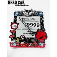 Tax Sign Kiss P.s.r.car Car License Plate Devil Pattern Genuine Frame P.d. Framer.car