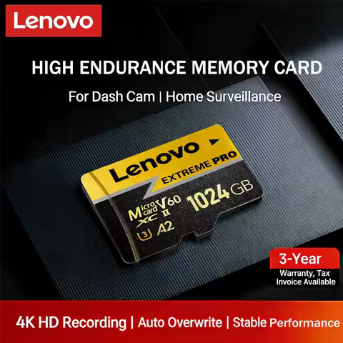 Lenovo Micro SD Card Extreme Pro SD Memory Card 128GB 256GB 512GB U3 V60 4K Full HD High Speed TF Fl
