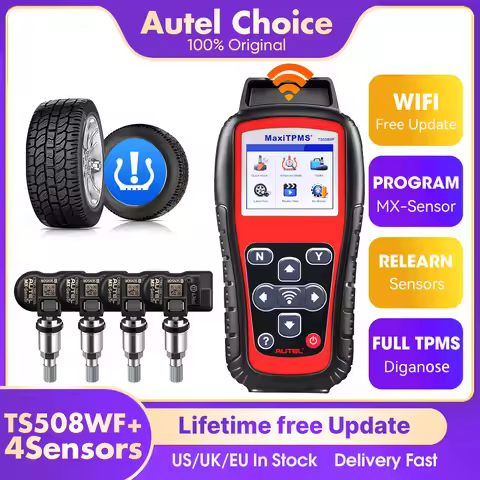 Autel MaxiTPMS TS508 TS508WF TPMS Tool 315 433MHZ MX-Sensor Programmer Tire Pressure Monitor Cars Di
