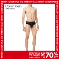 CALVIN KLEIN กางเกงในชาย Tonal Logo Micro ทรง Hip Brief รุ่น NB4054 UB1 - สีดำ