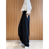 High waisted wide leg suit floor mop pants高腰闊腿西裝拖地褲