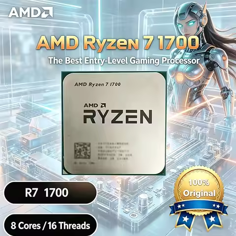 AMD Ryzen 7 1700 R7 1700 3.0 GHz 8-Core 16-Thread CPU Processor 65W YD1700BBM88AE Socket AM4 CPU Wit