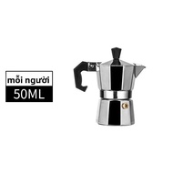 Nhôm Moka Pot Espresso Percolator 150/300/600ML Với Bếp Điện Bếp Top Máy Pha Cà Phê Ấm Siêu Tốc Inox