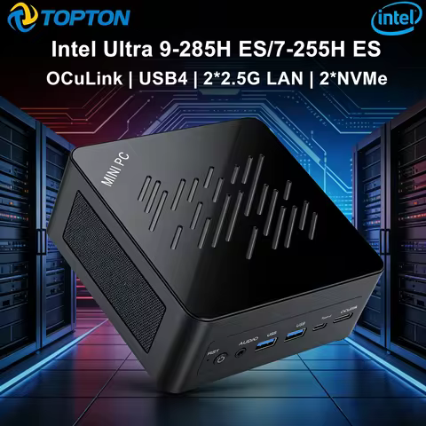 Topton Gaming Mini PC Intel Ultra 9 285H ES 7 255H ES 5 235H ES OCuLink PC Gamer 2xNVMe Windows 11 P