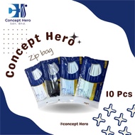 CONCEPT HERO Premium Medical Face Mask 10pcs per Zig Bag /