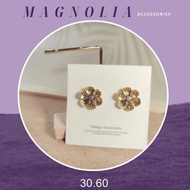 Begonia flower earrings