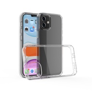 TPU+PC Transparent Hard Back Case for iphone 13promax 12promax 11promax Xsmax XS/X Slim Cover 11pro 12/12pro 12mini