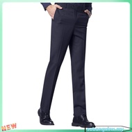 VENGOZ - Men's Formal Pants Classic Buckle Gurkha Pants Dark Grey