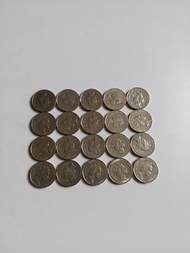 香港:前殖民地:(5元硬幣):女皇頭:全部1989年:大皇冠:(可散買10個):送紙夾:共20個