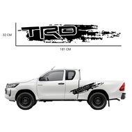 OSCPA 2Pcs TRD REAR SIDE Car Sticker Truck Decal Vinyl Flame Sticker