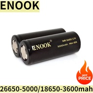 ENOOK COD Legit 100% 26650 5000mah 60A /18650 3600mah power battery Super Good deal