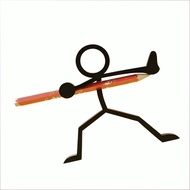 Warrior model ornaments surprise tide play hand puppet stand match pen holder wooden model pen