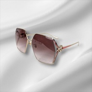 莉亞精品♡Gucci 紅綠琺瑯飾邊墨鏡 近新美品