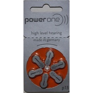 P13 PowerOne Zinc Air Hearing Aid Battery 1.45V