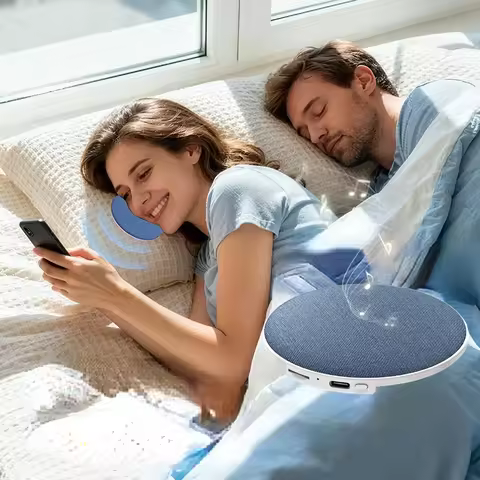 2026 New Under Pillow Sleep Speaker Bluetooth 5.4 360° Surround Sound Ultra Thin Sleep Aid Speaker N