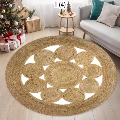 Circular Carpet, Bohemian Floor Mat, Entrance Carpet, Rural Bohemian Home Decor Floor Mat Living Roo