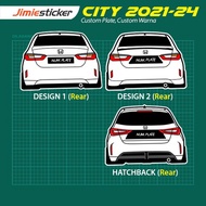 Sticker Honda City, Sticker Kereta Honda, Custom Sticker, Car Sticker.