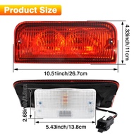 Red Third Brake Light with Indoor Lamp for Ford E-150 Club Wagon 2003 2004 2005 Auto Parts F2UZ13A61