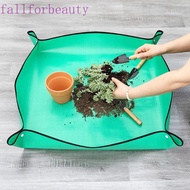 FALLFORBEAUTY Transplanting Mat, Waterproof Planting Mat, Practical Thickened Square/round Foldable Gardening Tools for Home