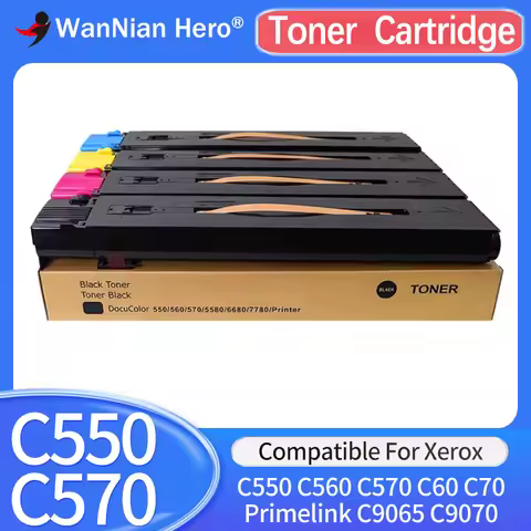 1pcs Compatible Toner Cartridge With chip for Fuji Xerox Color C550 C560 C570 C60 C70 Primelink C906