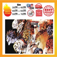 Death Note Poster L Kira misa Light Ryuk Near Mello Anime Poster Wall Poster Decor Wall art Sticker 
