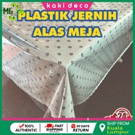 KakiDeco Plastik Jernih Alas Meja Transparent Tebal 0.25mm PVC Clear