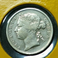 Straits Settlement Queen Victoria 10 Cent 1901