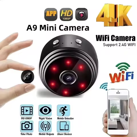 A9 WiFi Camera Safety Monitor Mini 1080P HD Camcorders Indoors Night Version Video Intelligent Camer