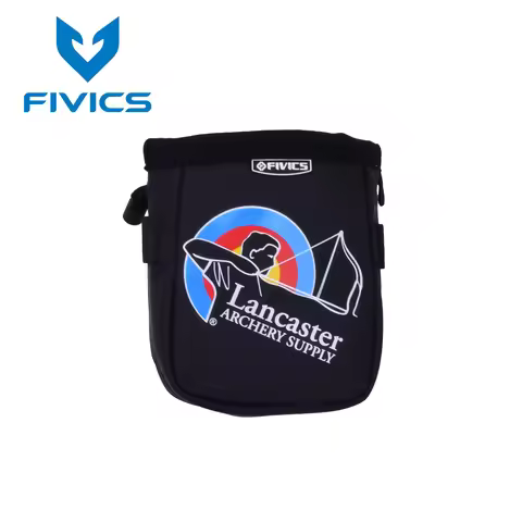 FIVICS LANCASTER HAND POCKET Finger Tab Storage Bag Black Target Shooting Archery Accessories Equipm
