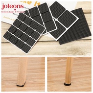 JOLEONS 1/4/9/16PCS Furniture Leg Pads Self Adhesive Black Foam Square Round Table Feet Covers